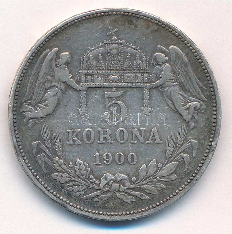 1900KB 5K Ag 'Ferenc József' T:2- ph. Adamo K7 - Image 2