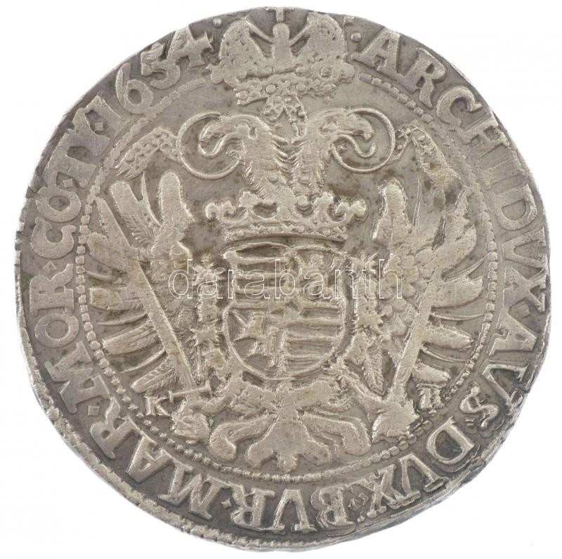 1654K-B Tallér Ag 'III. Ferdinánd' Körmöcbánya (28,42g) T:2- karc / Hungary 1654K-B Thaler Ag 'Ferdinand III' Kremnitz (28,42g) C:VF scratch Huszár: 1241-1242., Unger II.: 939.a