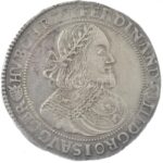 1654K-B Tallér Ag 'III. Ferdinánd' Körmöcbánya (28,42g) T:2- karc / Hungary 1654K-B Thaler Ag 'Ferdinand III' Kremnitz (28,42g) C:VF scratch Huszár: 1241-1242., Unger II.: 939.a - Image 2