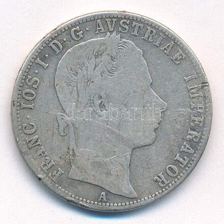 Ausztria 1859A 1Fl Ag 'Ferenc József' T:3 Austria 1859A 1 Florin Ag 'Franz Joseph' C:F Krause KM#2219
