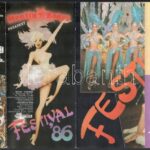 1986 Bp., Moulin Rouge fesztivál színes prospektus - Image 2