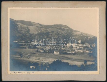 1936 Szilágysomlyó, kartonra ragasztott, feliratozott fotó, 13×18 cm