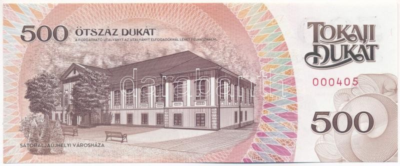Hajdúnánás 2016. 500 Tokaji Dukát 'Kazinczy Ferenc', '000405' sorszámmal T:I,I- - Image 2