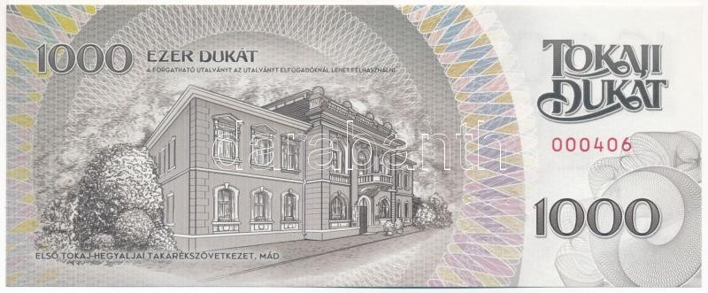 Hajdúnánás 2016. 1000 Tokaji Dukát 'Balassi Bálint', '000406' sorszámmal T:I - Image 2