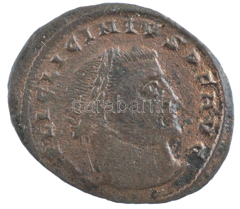 Római Birodalom / Siscia / I. Licinius 313-315. AE Follis (2,97g) T:2 Roman Empire / Siscia / Licinius I 313-315. AE Follis 'IMP LIC LICINIVS P F AVG / IOVI CONSERVATORI - A - SIS' (2,97g) C:XF RIC VII 8.var - Image 2