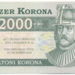 2012. 2000 Balatoni Korona 'Thury György', '000331' sorszámmal T:I,I-
