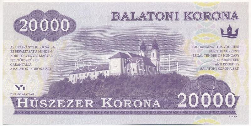 2012. 20.000 Balatoni Korona 'I. András király', '000097' sorszámmal T:I - Image 2