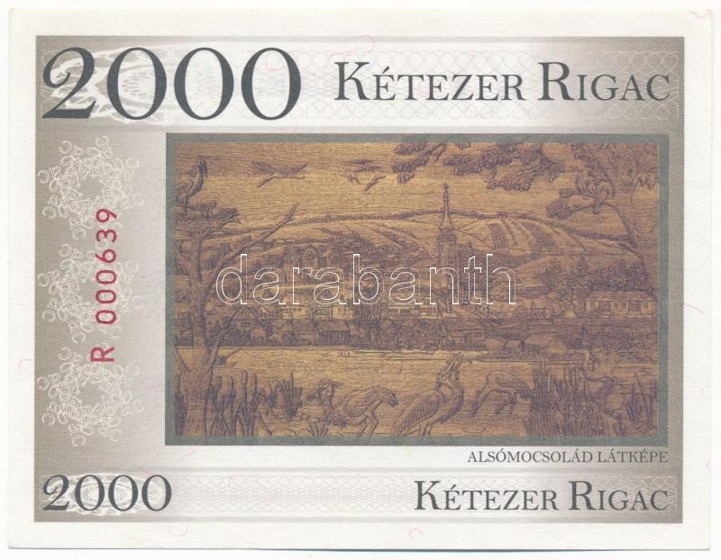 Alsómocsolád 2000 Rigac 'R 000639' sorszámmal T:I