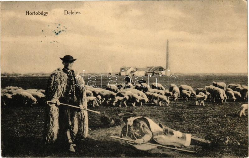 1926 Hortobágy, Delelés, magyar folklór. Harmathy Pál kiadása (EK)