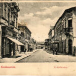 1904 Kecskemét, Nagykőrösi utca, drogueria (drogéria), könyv és papír üzlet és kölcsönkönyvtár