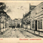 1901 Losonc, Lucenec; Sugár út, Városi Vigadó és szálló / street, redoute hotel (EK)