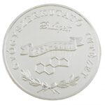 2000. 'Gyógyszerkutató Intézet Budapest 1950-2000' kétoldalas fém emlékérem (42,5mm) T:PP