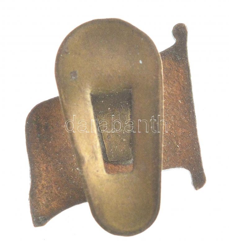 ~1950. Magyar Dolgozók Pártjának zománcozott bronz gomblyukjelvénye (15x15mm) T:1- - Image 2