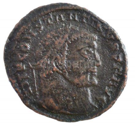 Római Birodalom / Siscia / I. Constantinus 315-316. AE3 Cu (3,75g) T:2-,3 Roman Empire / Siscia / Constantine I 315-316. AE3 Cu 'IMP CONSTANTINVS PF AVG / IOVI [CON-]SERVATORI - A - dot SIS dot' (3,75g) C:VF,F RIC VII 15