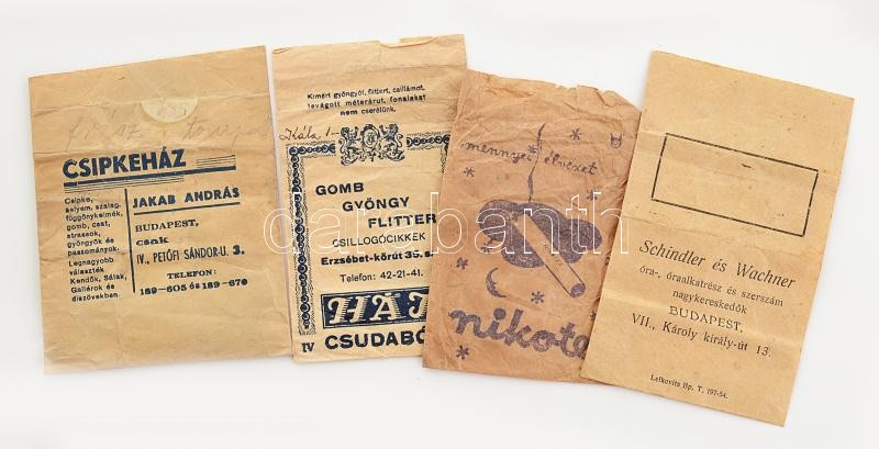 cca 1930 Reklám zacskók