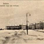 Belluno, Piazza Campitello dopo una nevicata / square after a snowfall in winter