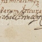1700 II. Apafi Mihály erdélyi fejedelem szigeti Tar Márton részére adómentességet adományozó oklevele annak máramarosszigeti birtokára. Latin nyelven. Papír, a hajtások mentén szakadt, két részre vált, felzetes viaszpecséttel, - Image 4