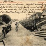 1904 Budapest I. Tabán, Szent Gellérthegyi tájkép, utcakép / Aussicht vom Blocksberg (fl)