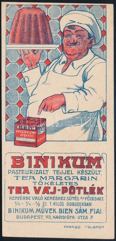 Binikum teamargarin számolócédula