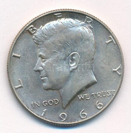 Amerikai Egyesült Államok 1966. 1/2$ Ag 'Kennedy' T:1-,2 USA 1966. 1/2 Dollar Ag 'Kennedy' C:AU,XF Krause KM#202a