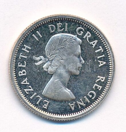 Kanada 1963. 25c Ag 'II. Erzsébet' T:1 (eredetileg PP) patina Canada 1963. 25 Cents Ag 'Elisabeth II' C:UNC (originally PP) patina Krause KM#52