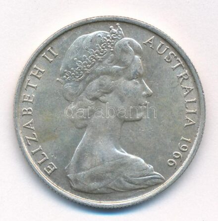 Ausztrália 1966. 50c Ag 'II. Erzsébet' T:1- Australia 1966. 50 Cents Ag 'Elisabeth II' C:AU Krause KM#67