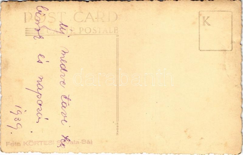 1939 Szováta-fürdő, Bai Sovata; Medve tó, strand / lake, spa. Foto Körtesi, photo - Image 2