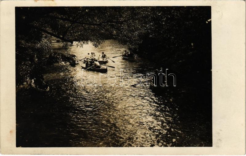 1933 Bucharest, Bukarest, Bucuresti, Bucuresci; Cismigiu Gardens, lake. photo