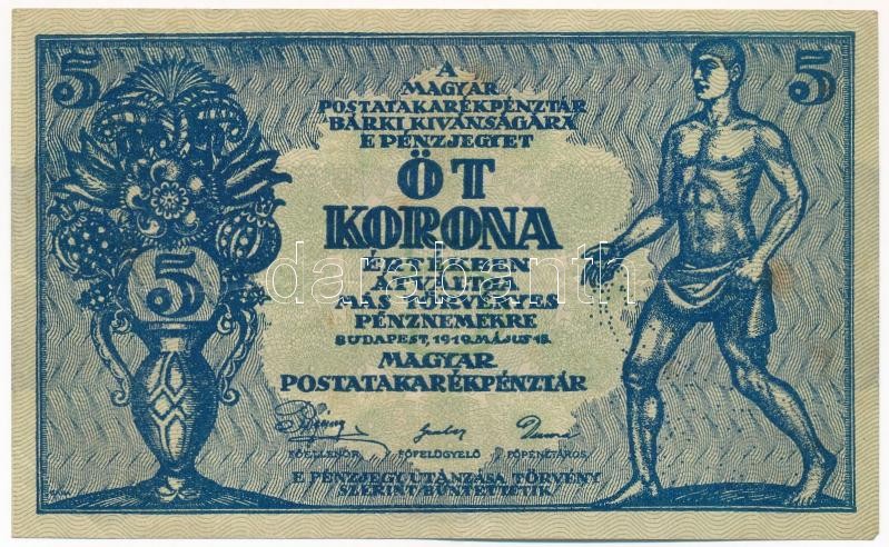 1919. 5K 'MÁS TÖRVÉNYES...' T:III folt Adamo K8.1