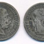 Ausztria 1895. 1K Ag 'Ferenc József' (2x) T:3 patina Austria 1895. 1 Corona Ag 'Franz Joseph' (2x) C:F patina Krause KM#2804