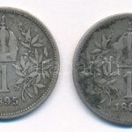 Ausztria 1895. 1K Ag 'Ferenc József' (2x) T:3 patina Austria 1895. 1 Corona Ag 'Franz Joseph' (2x) C:F patina Krause KM#2804 - Image 2
