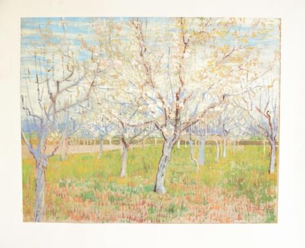 2 db modern, nagyméretű Vincent van Gogh nyomat / poszter, kis lapszéli sérülésekkel, 70x60 cm körül. Feltekerve, hengerben, vászon tokban.