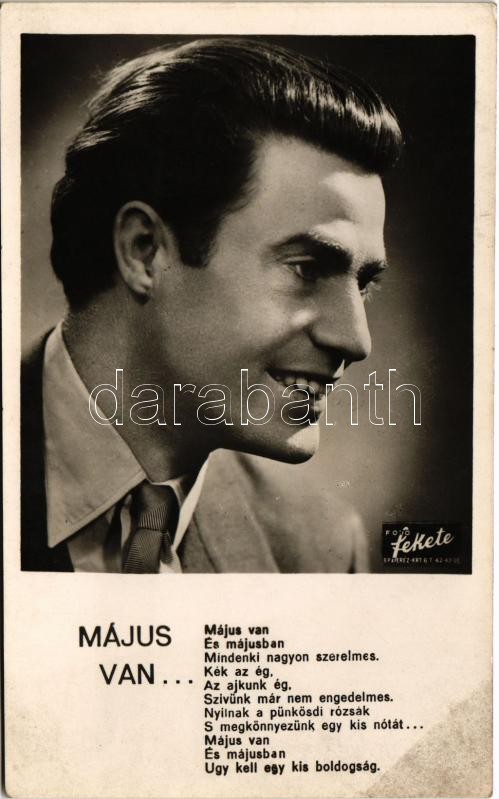 Sárdy János filmdala 'Május van...' De Fries Károly verse és zenéje (fl)