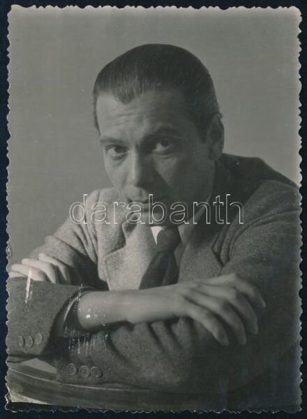 Farkas Ferenc író, fotó, 11×8 cm