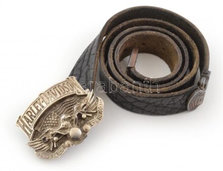 Harley Davidson őv, bőr, fém.