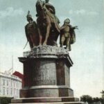 Pozsony, Bratislava; Mária Terézia szobor / statue (fa)