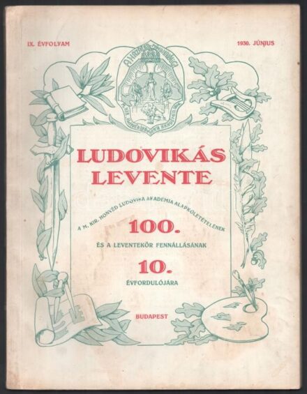 1930 A Ludovikás Levente IX. évfolyamának júniusi száma
