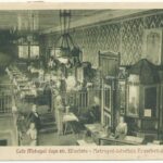 Kolozsvár, Cluj; Metropol kávéház Erzsébet úti oldala, belső / Cafe Metropol depe str. Elisabeta / cafe interior (EK)
