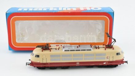 Märklin H0 3357 cikkszámú vasútmodell, BR 103 113-7 villamosmozdony, újszerű állapotban, eredeti dobozában / Märklin H0 No. 3357 model railway, BR 103 113-7 electric locomotive, in good condition, in original box