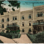 Trencsénteplic-fürdő, Bad Trencianske Teplice; Villa Viktoria (képeslapfüzetből / from postcard booklet)