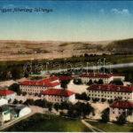 Trencsén, Trencín; Frigyes főherceg laktanya. Szold E. kiadása / K.u.k. military barracks