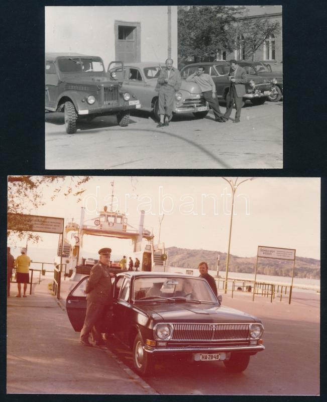 cca 1960-1970 8 db motoros-autós fotó, 6×8,5 és 9×12,5 cm közötti méretekben - Image 2