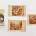 cca 1915 I. világháborús front fotók 4 db fotólap, feliratozva, egyik sarka sérült