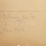 cca 1915 I. világháborús front fotók 4 db fotólap, feliratozva, egyik sarka sérült - Image 2