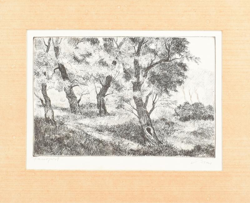 Biai-Föglein István (1905-1974): Facsoport. Rézkarc, papír, jelzett, paszpartuban,19,5×29,5 cm