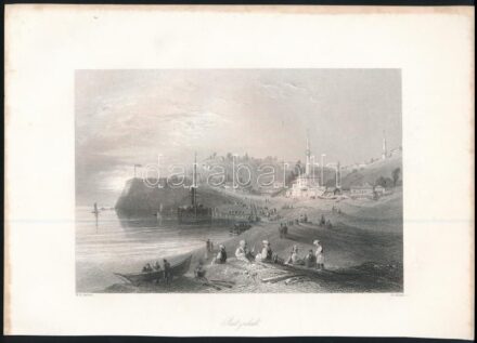 1844 Rutzschuk, William Henry Bartlett (1809-1854), metszet, 12×18 cm