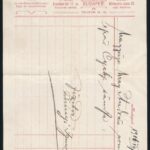 1906 Bp., Perényi Ignác cipészmester, udvari szállító szecessziós, fejléces számlája - Image 2