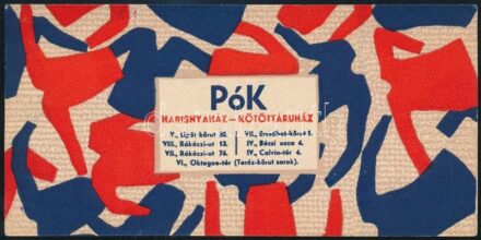 Pók Harisnyaház-Kötöttáruház számolócédula