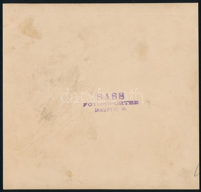 cca 1930-1940 Bp., vasutas bál, hátoldalán pecséttel jelzett fotó (Sass Fotoriporter), 18x17 cm - Image 2