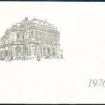 1976 Bp., Magyar Állami Operaház többnyelvű újévi üdvözlőlapja, aláírással - Image 2